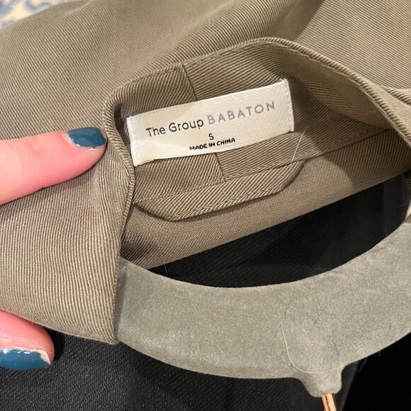 The Group by Babaton Calipso Jacket Dark Moss Green Size Small - Picture 3 of 4